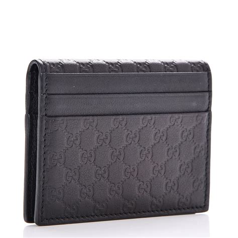 gucci micro guccissima card holder|GUCCI Microguccissima Card Holder Black .